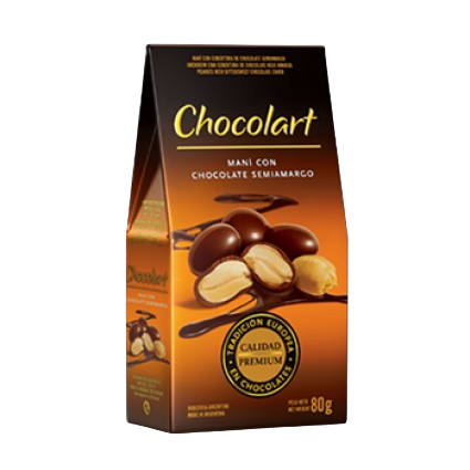 Mani con chocolate x 80g.